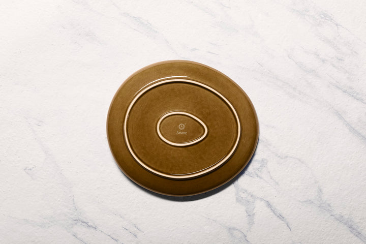 Porcelain Oval Plate | Platter | 9.8" x 8.7" | Set of 8