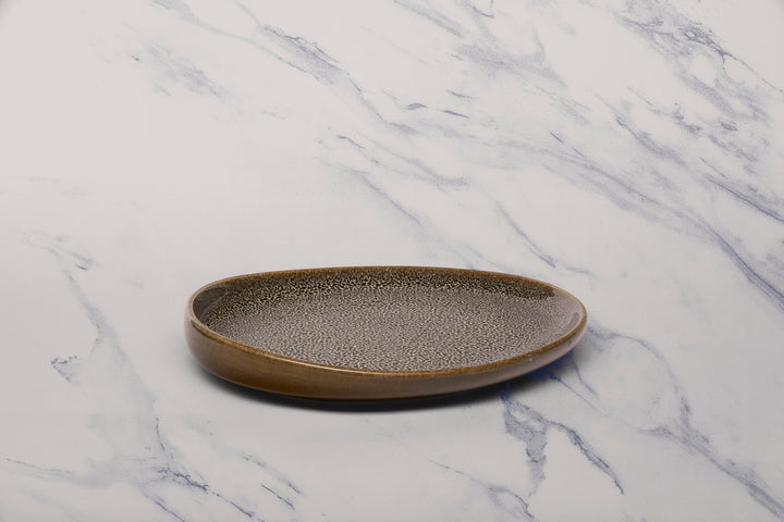 Porcelain Oval Plate | Platter | 9.8" x 8.7" | Set of 8