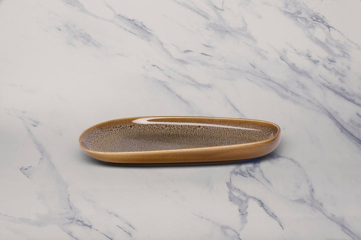 Porcelain Upala Plate | Platter | 10.7" x 6.1" | Set of 6