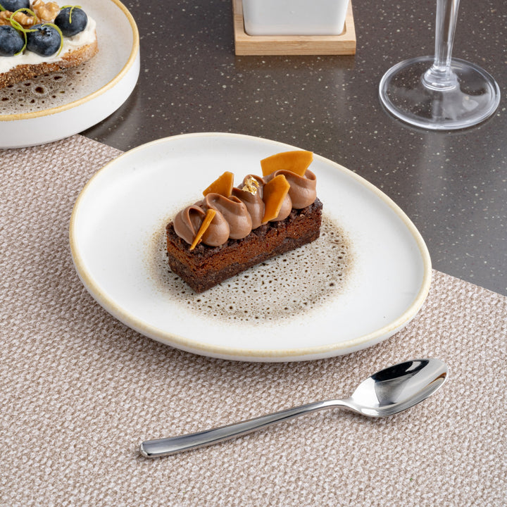 Porcelain Oval Plate | Elevated Oval Platter | Set of 6