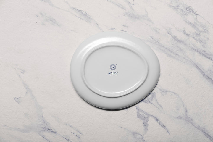 Porcelain Oval Plate | Elevated Oval Platter | Set of 6