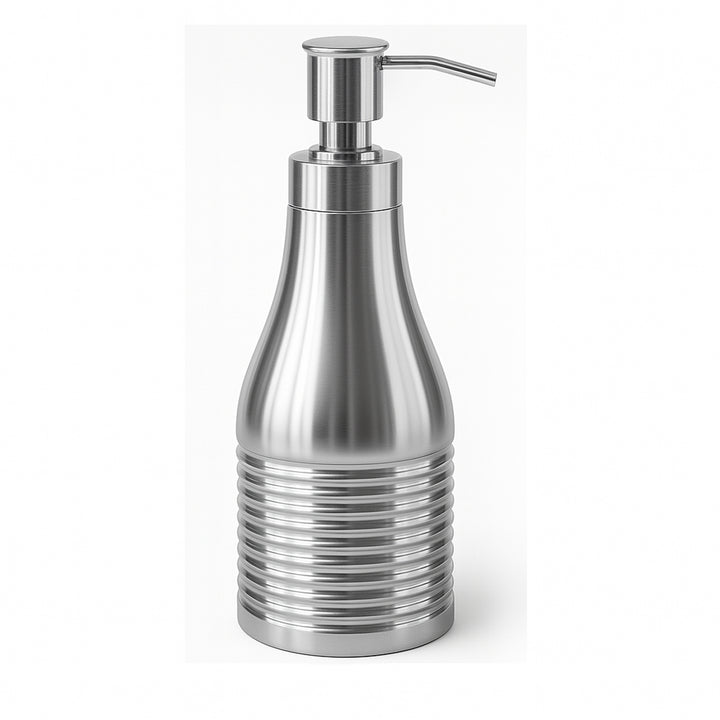 Stainless Steel Refillable Liquid Soap Dispenser Pump Bottle for Bathroom Vanity Countertop, Kitchen Sink Holds Lotion, Liquid Soap, Hand Sanitizer