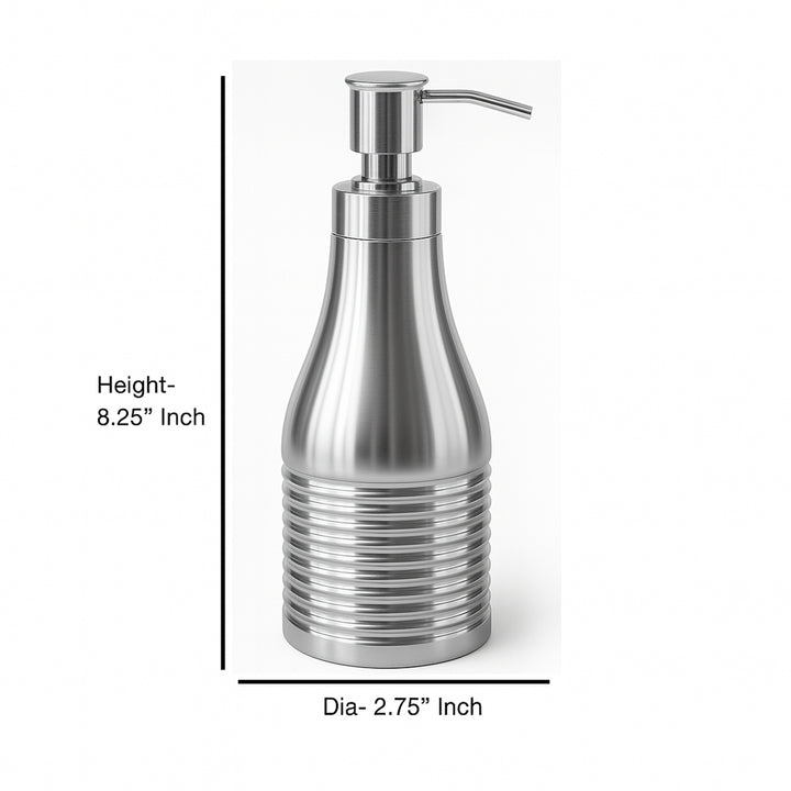 Stainless Steel Refillable Liquid Soap Dispenser Pump Bottle for Bathroom Vanity Countertop, Kitchen Sink Holds Lotion, Liquid Soap, Hand Sanitizer