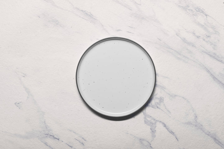 Porcelain Plate | Short Rim Stackable Plate | Set of 4