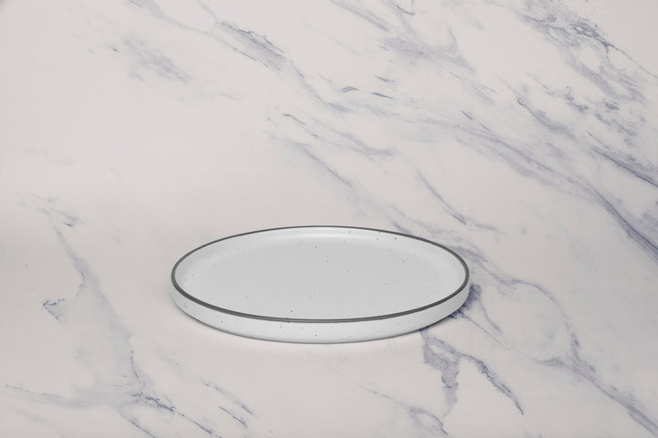 Porcelain Plate | Short Rim Stackable Plate | Set of 4