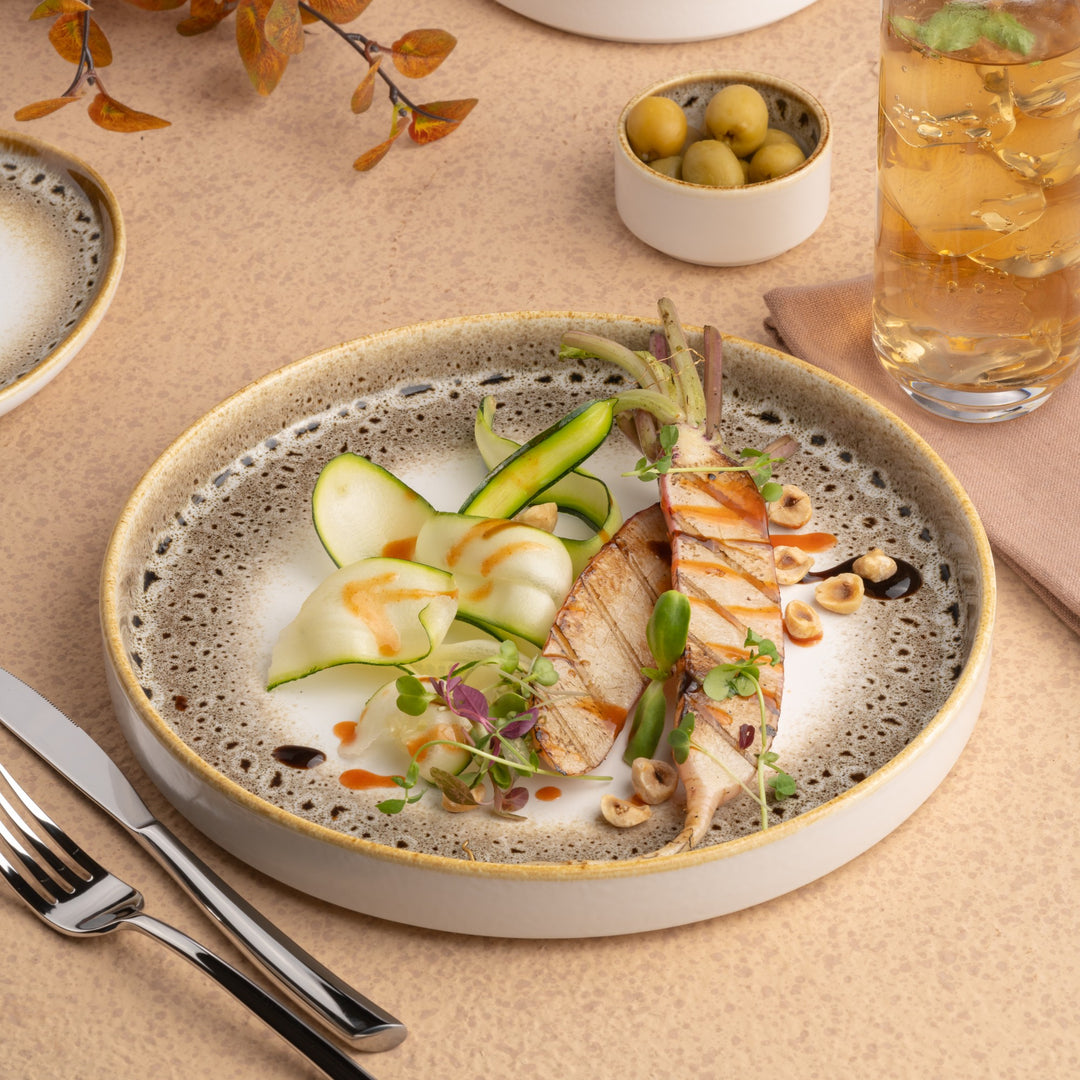 Porcelain Plate | Stackable Dinner Plate| Set of 4