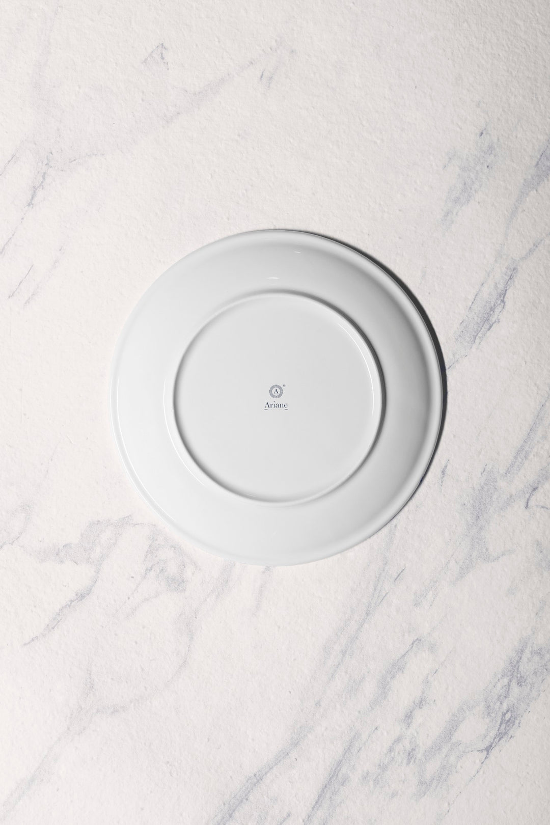 Porcelain Rimless Plate | Vital Coupe Round Plate, Set of 6