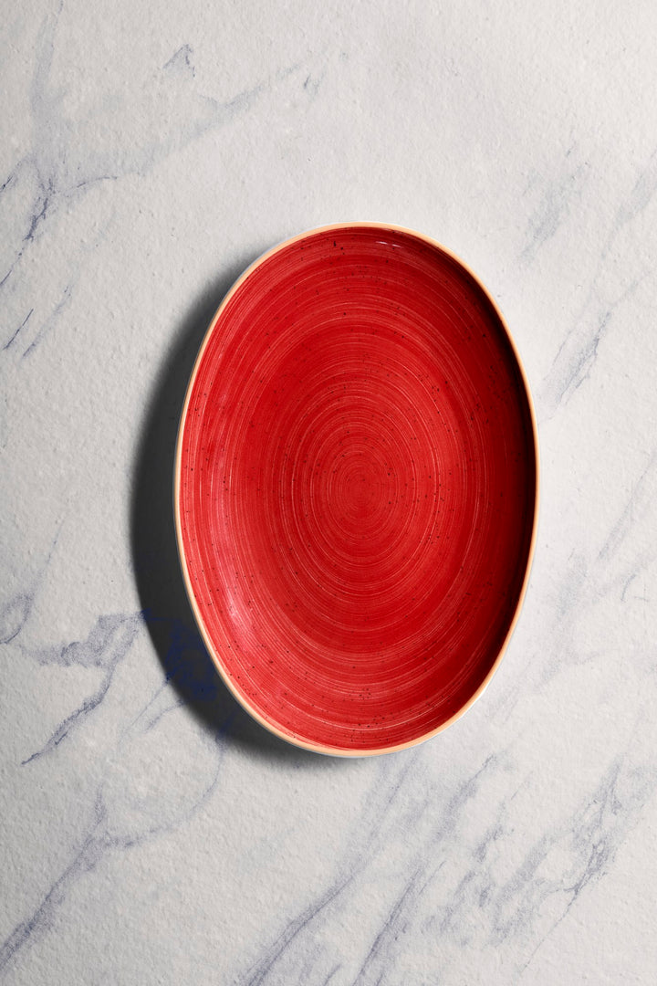 Porcelain Oval Plate | 10.2" Vital Coupe Plate | Set of 6
