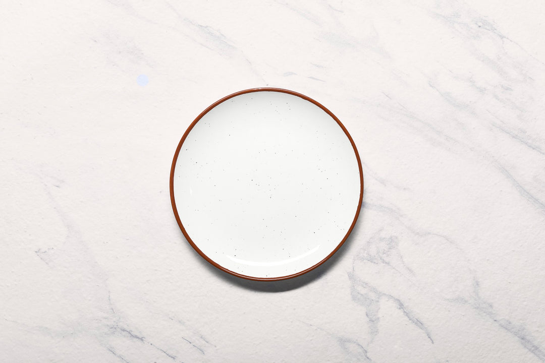 Porcelain Plate | Vital Coupe Round Rimless Plate, Set of 12