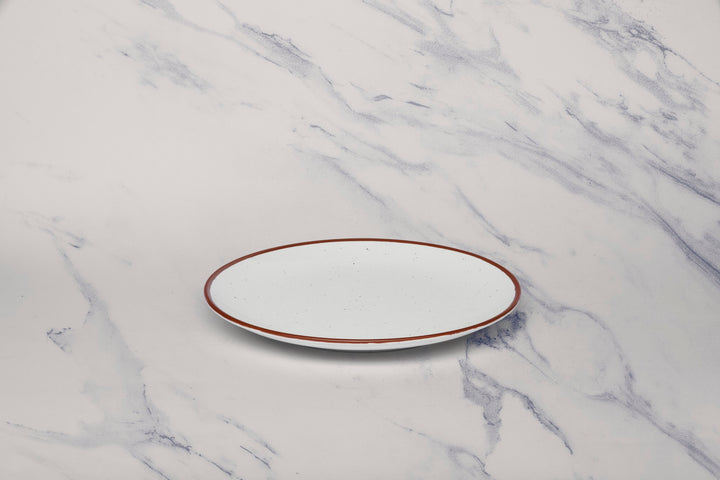 Porcelain Plate | Vital Coupe Round Rimless Plate, Set of 12