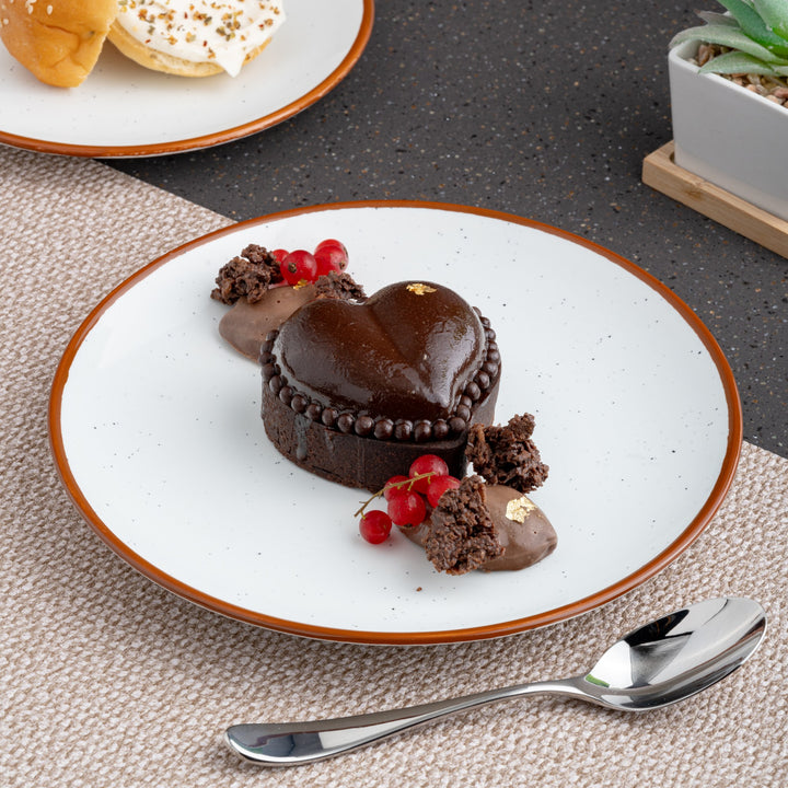 Porcelain Plate | Vital Coupe Round Rimless Plate | Set of 6