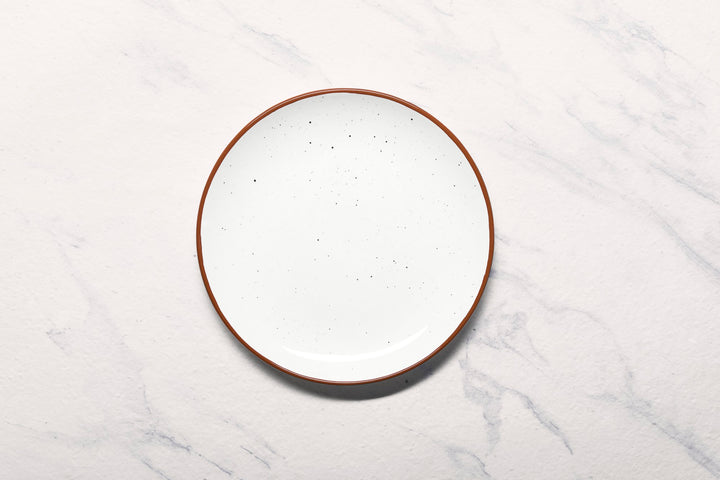 Porcelain Plate | Vital Coupe Round Rimless Plate | Set of 6