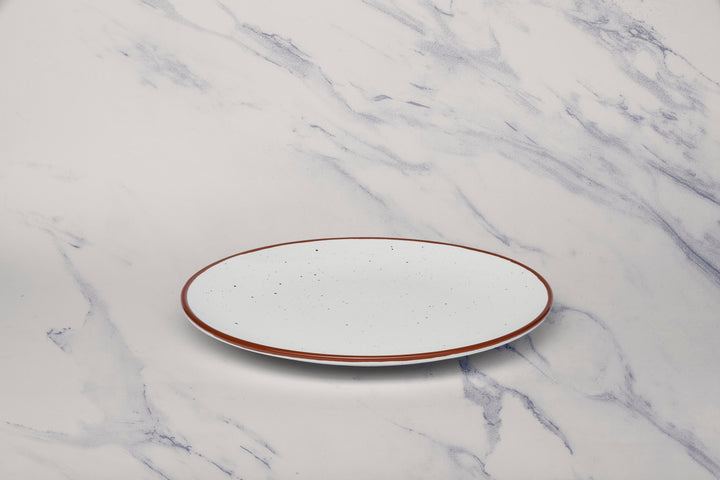 Porcelain Plate | Vital Coupe Round Rimless Plate | Set of 6