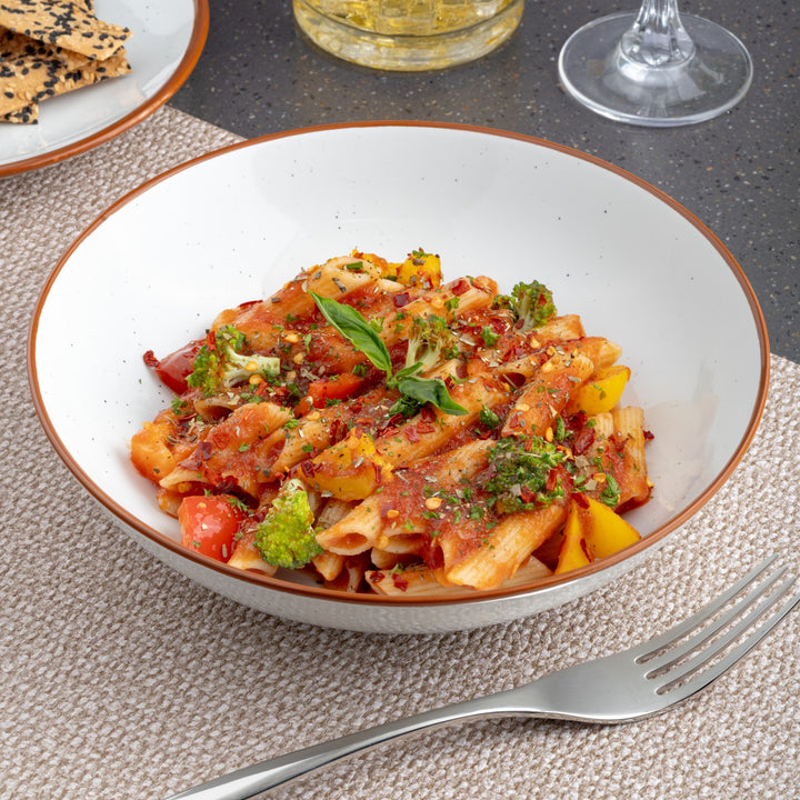 Porcelain Plate | 8.2" Vital Coupe Round Deep Plate, 6 Pcs