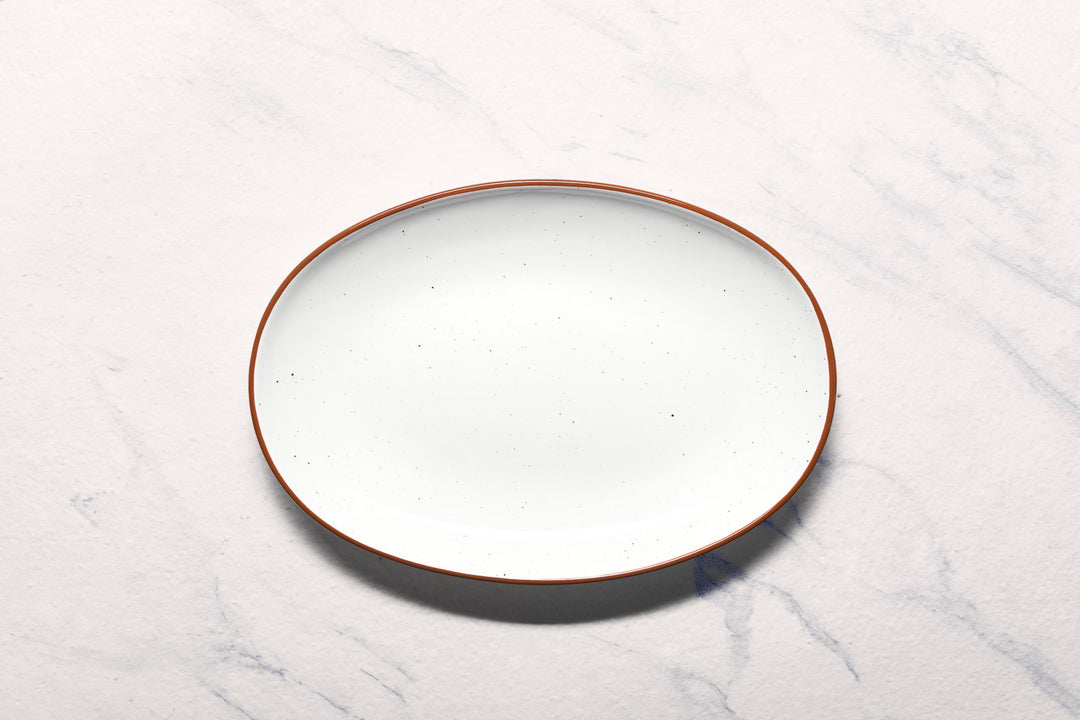 Porcelain Oval Plate | Vital Coupe Oval Platter, Pack of 6