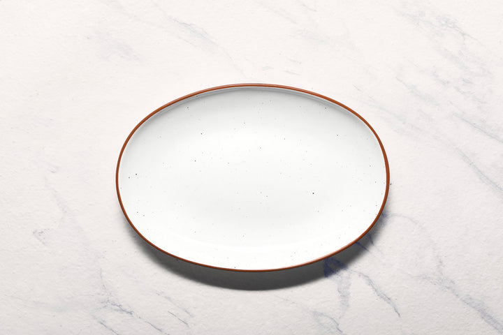 Porcelain Oval Plate | Vital Coupe Oval Platter, Pack of 6