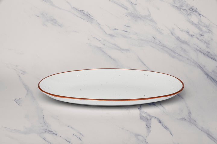 Porcelain Oval Plate | Vital Coupe Oval Platter, Pack of 6