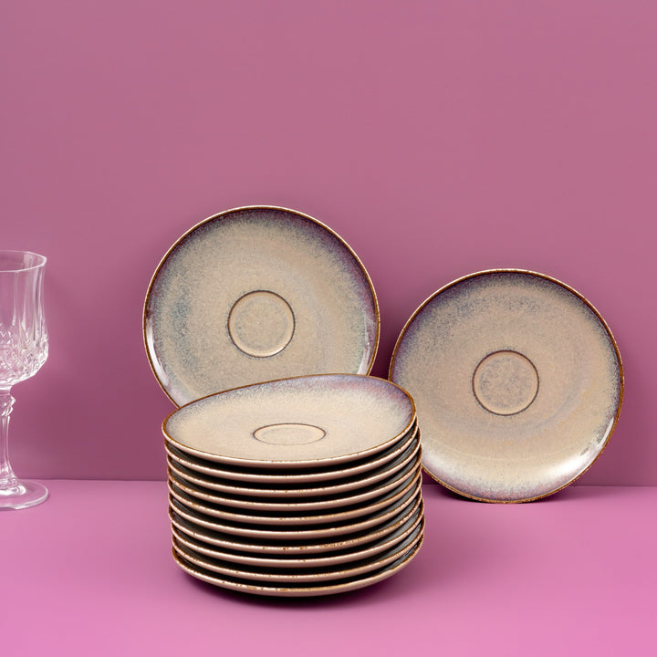 Porcelain Saucer | Vital Coupe Elevated Tea Saucer | 12 Pcs