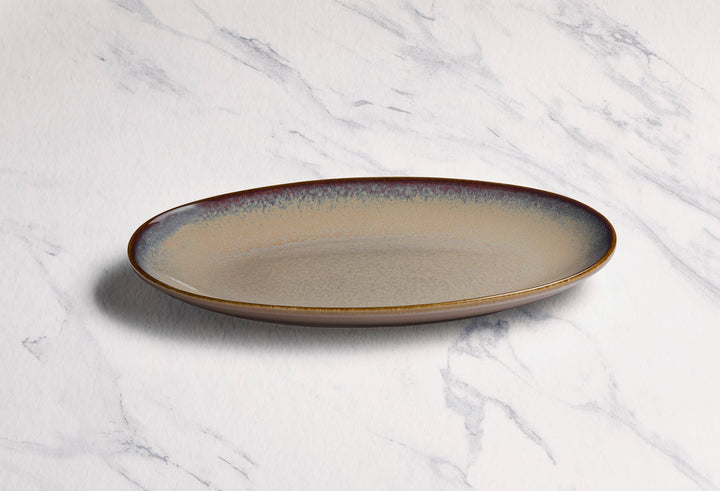 Porcelain Oval Plate | Vital Coupe Oval Platter, Set of 12