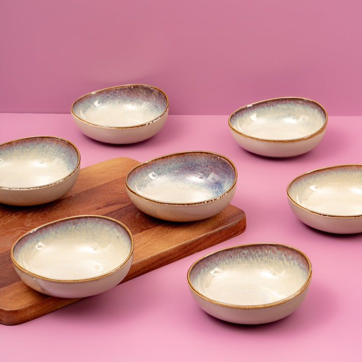 Porcelain Bowl | Vital Coupe Non Stackable Bowl, Set of 8