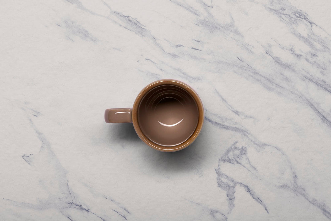 Porcelain Tea Cup | Beige Vital Coupe Coffee Cup, Set of 12