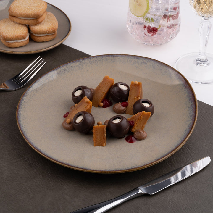 Porcelain Dinner Plate | Vital Coupe Elevated Plate, 12 Pcs