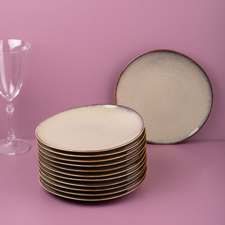 Porcelain Dinner Plate | Vital Coupe Elevated Plate, 12 Pcs