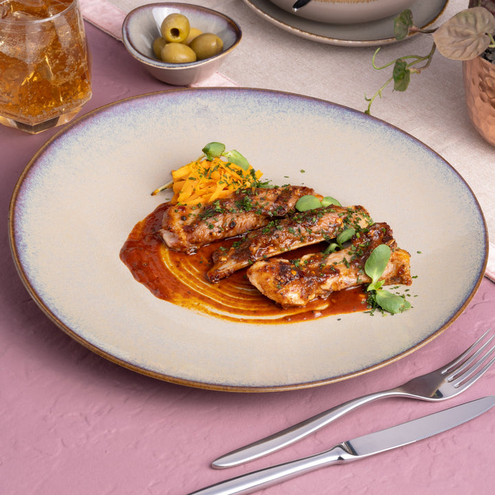 Porcelain Plate | 11.4" Vital Coupe Elevated Plate | 6 Pcs