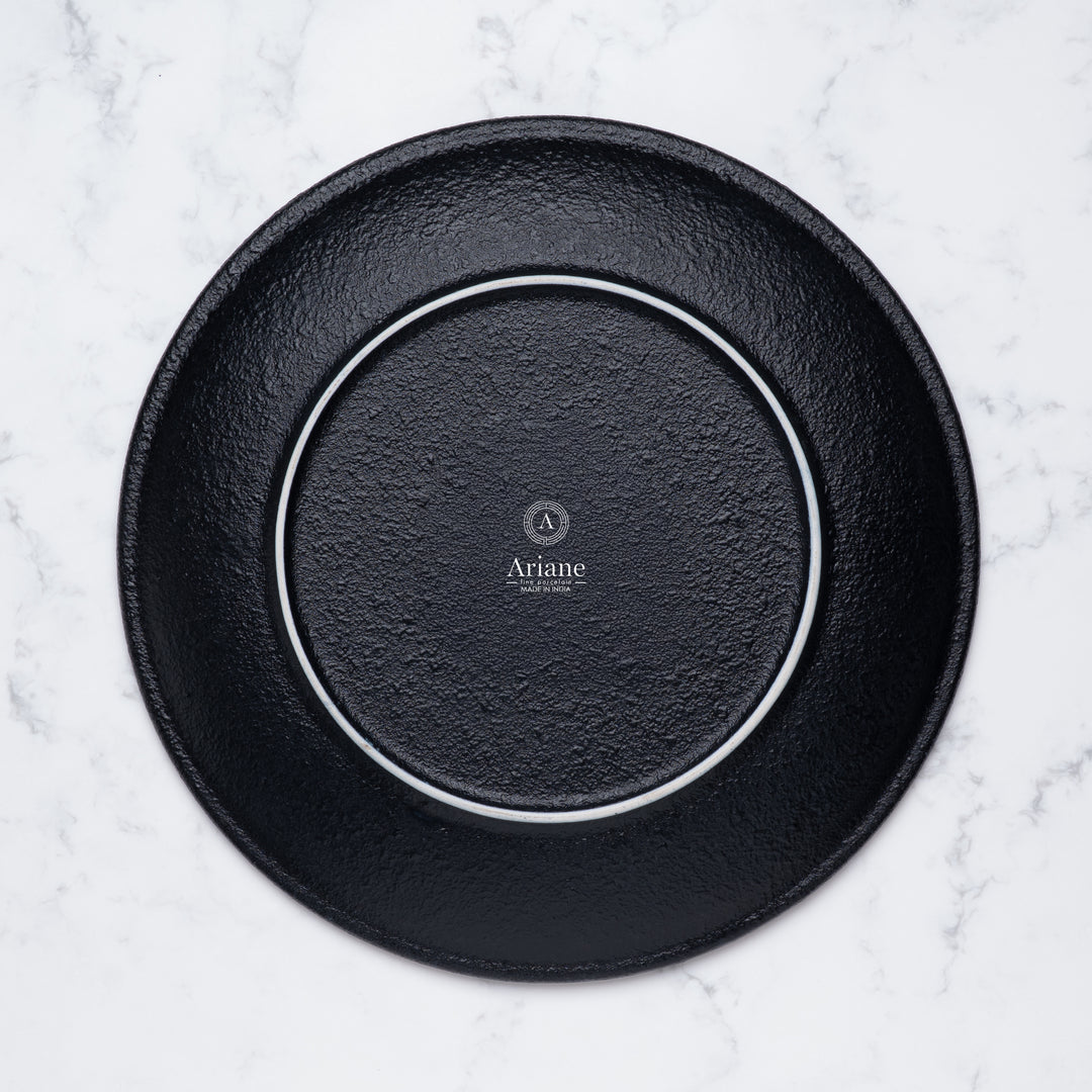 Porcelain Round Rimless Plate, 10.62" | Set of 6
