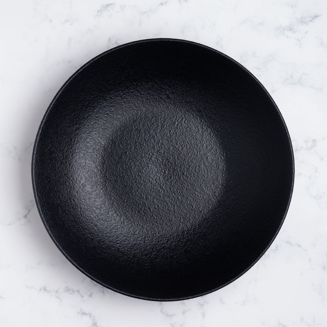 Round Wok Deep Plate | 11" | Porcelain, Pack  of 6