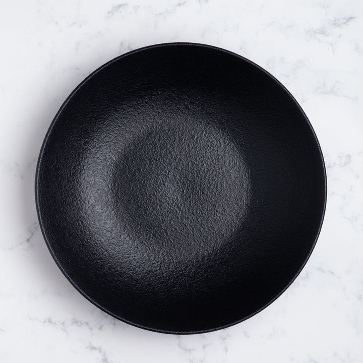 Round Wok Deep Plate | 11" | Porcelain, Pack  of 6