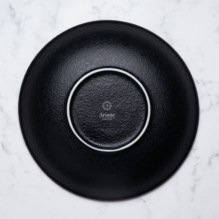 Round Wok Deep Plate | 11" | Porcelain, Pack  of 6
