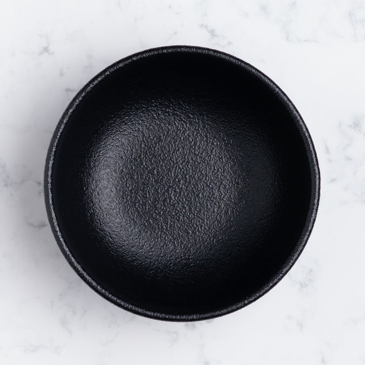 Porcelain Non Stackable Bowl | Black | Set of 8