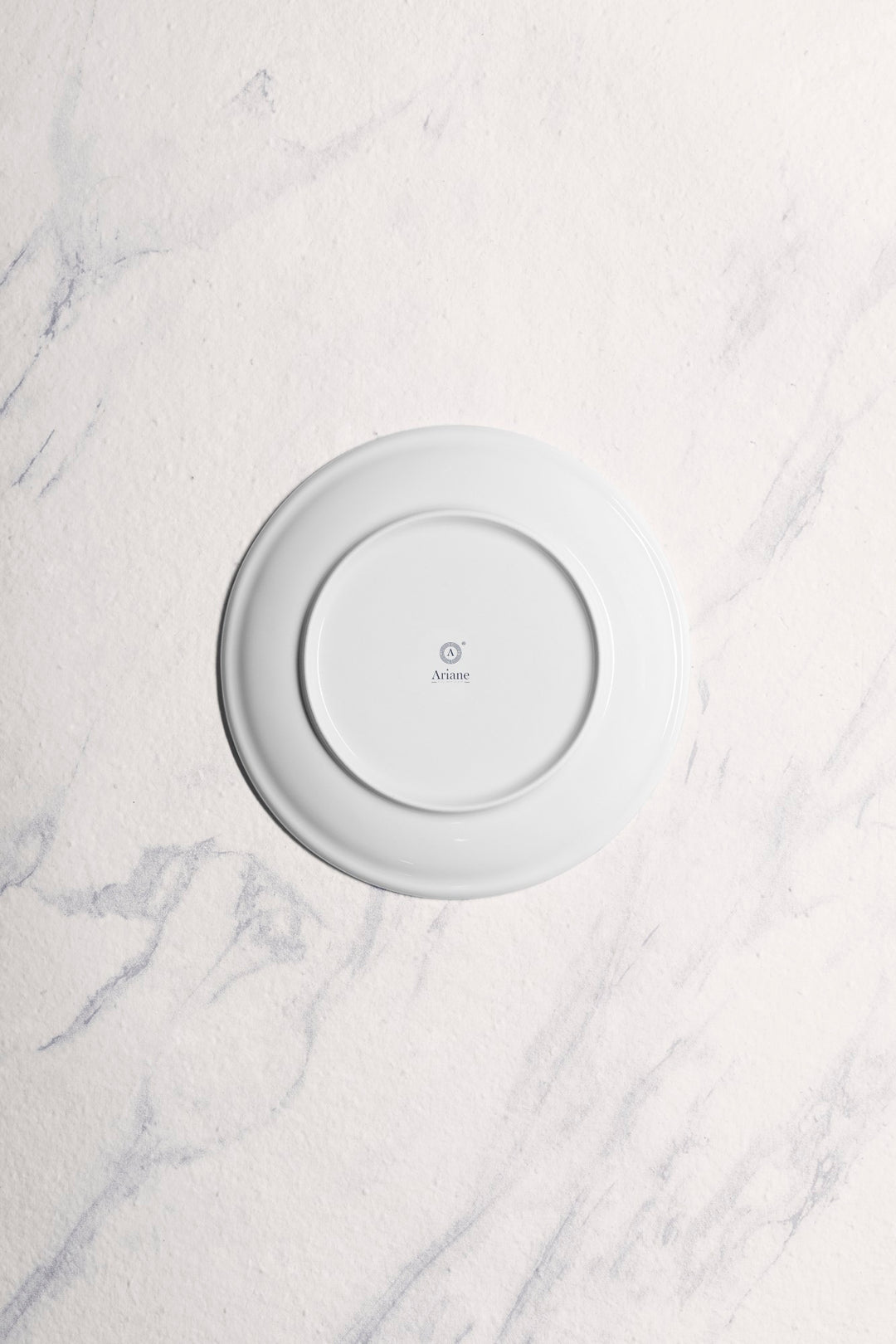 Porcelain Rimless Plate | Vital Coupe Round Plate, Set of 12