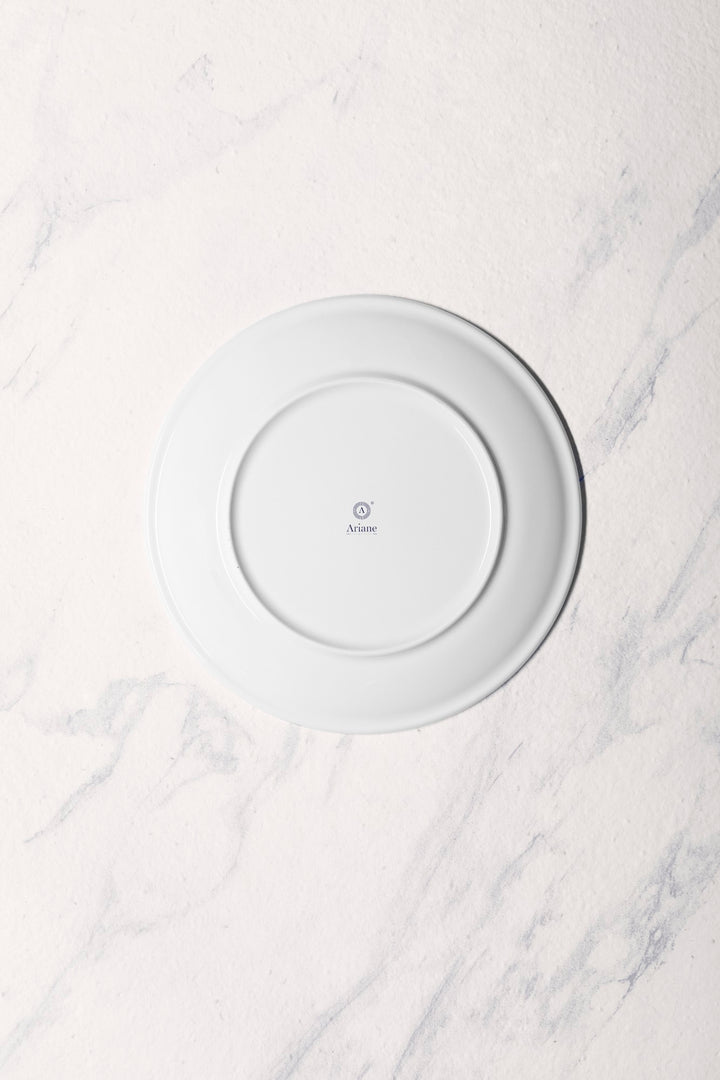 Porcelain Rimless Plate | Vital Coupe Round Plate, Set of 6