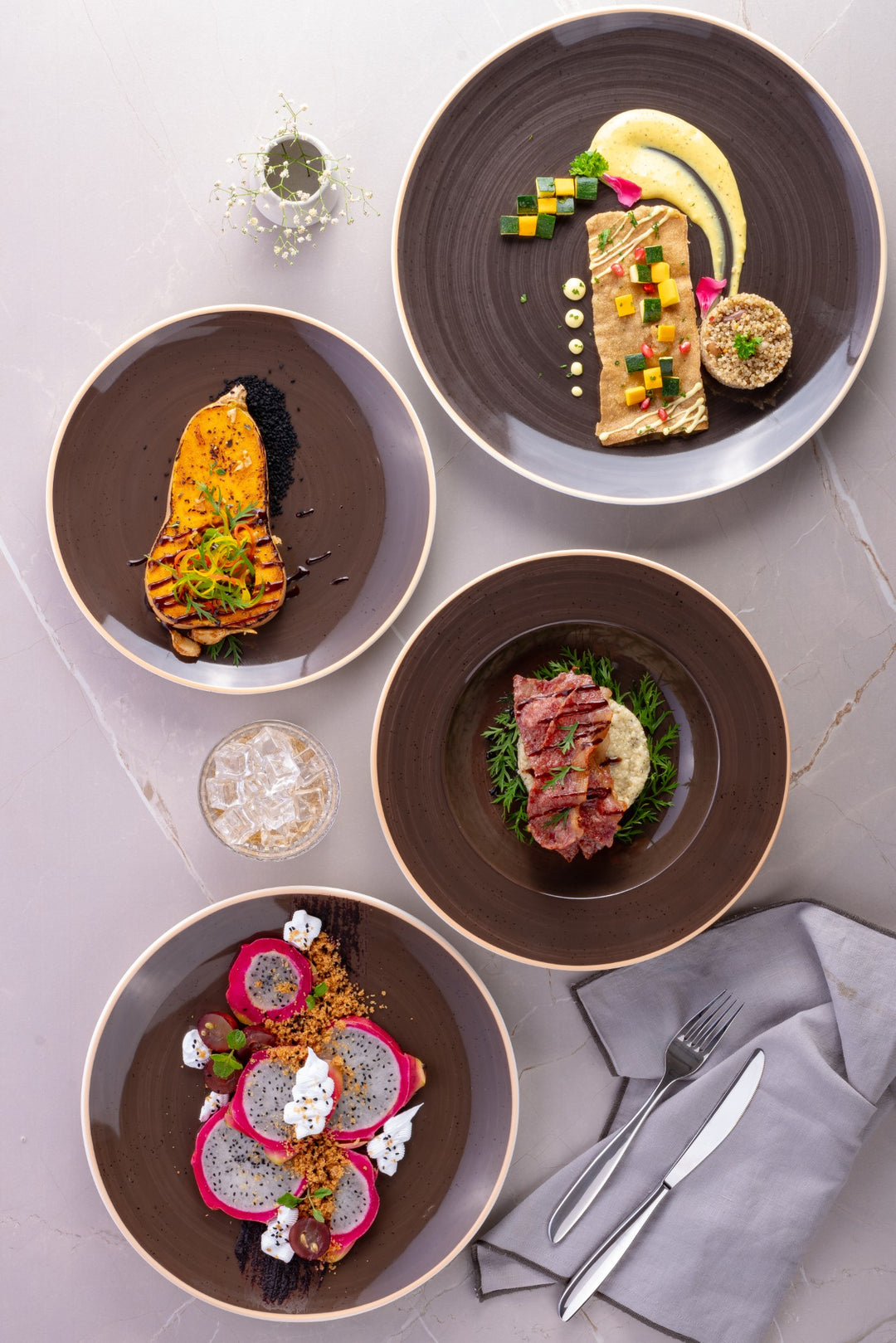 Porcelain Deep Plate | Vital Round Coupe Deep Plate,Set of 6