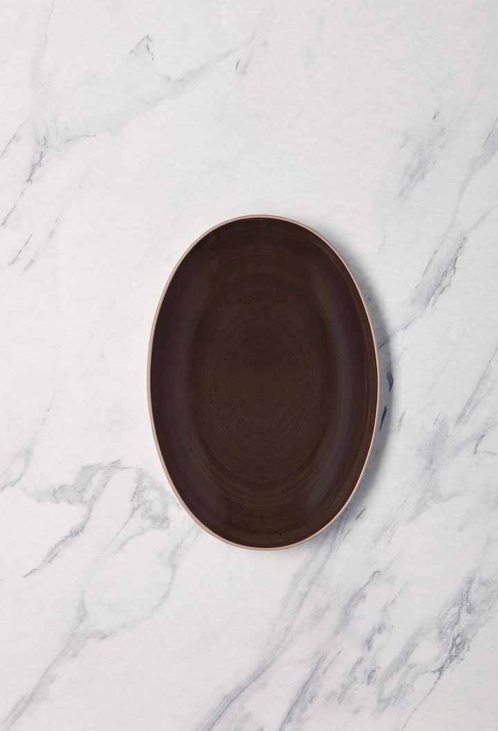 Porcelain Oval Plate | 10.2" Vital Coupe Plate | Set of 12