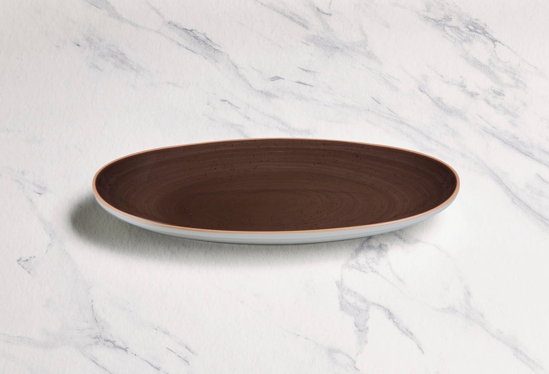 Porcelain Oval Plate | 10.2" Vital Coupe Plate | Set of 12