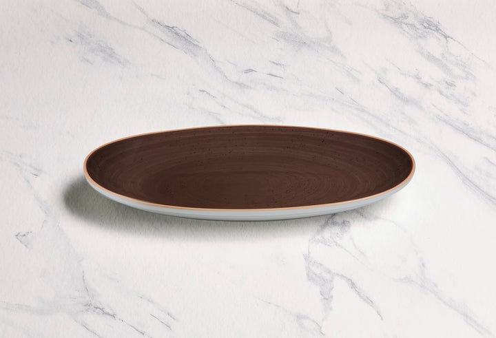 Porcelain Oval Plate | 10.2" Vital Coupe Plate | Set of 12