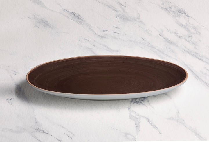 Porcelain Oval Plate | 10.2" Vital Coupe Plate | Set of 6