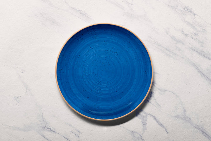 Porcelain Rimless Plate | Vital Coupe Round Plate, Set of 6