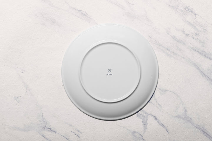 Porcelain Rimless Plate | Vital Coupe Round Plate, Set of 6