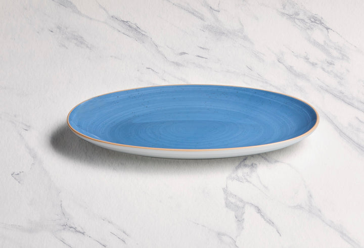 Porcelain Oval Plate | 10.2" Vital Coupe Plate | Set of 12