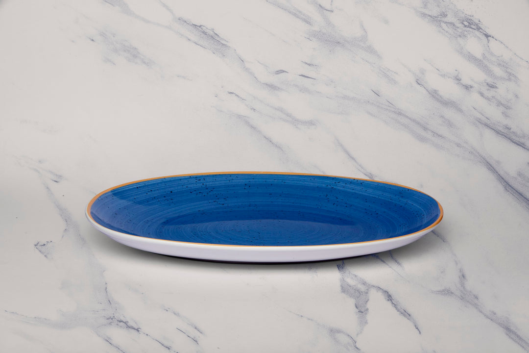 Porcelain Oval Plate | 10.2" Vital Coupe Plate | Set of 6