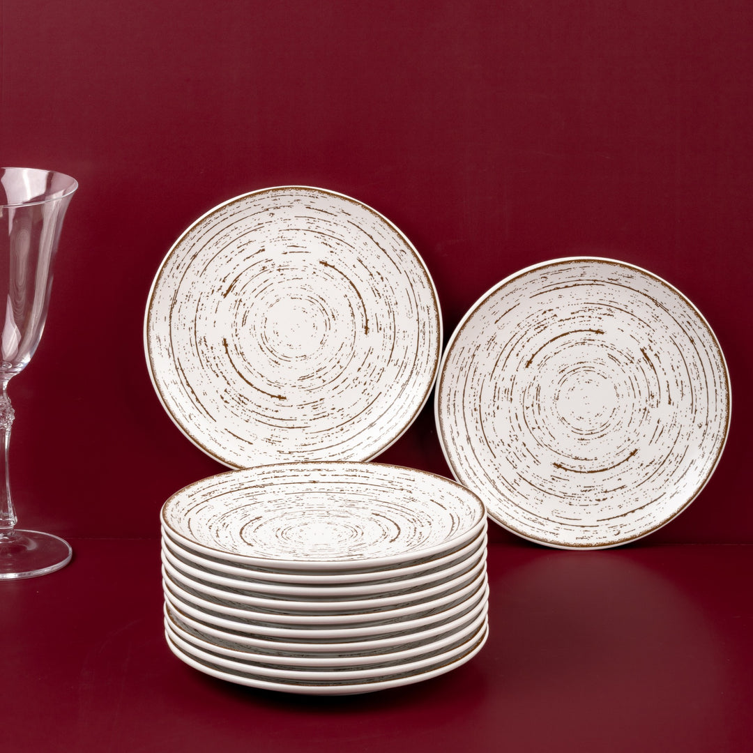 Porcelain Plate | 7" Vital Coupe Round Rimless Plate, 12 Pcs