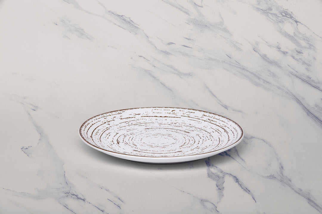 Porcelain Plate | Vital Coupe Round Rimless Plate | 6 Pcs
