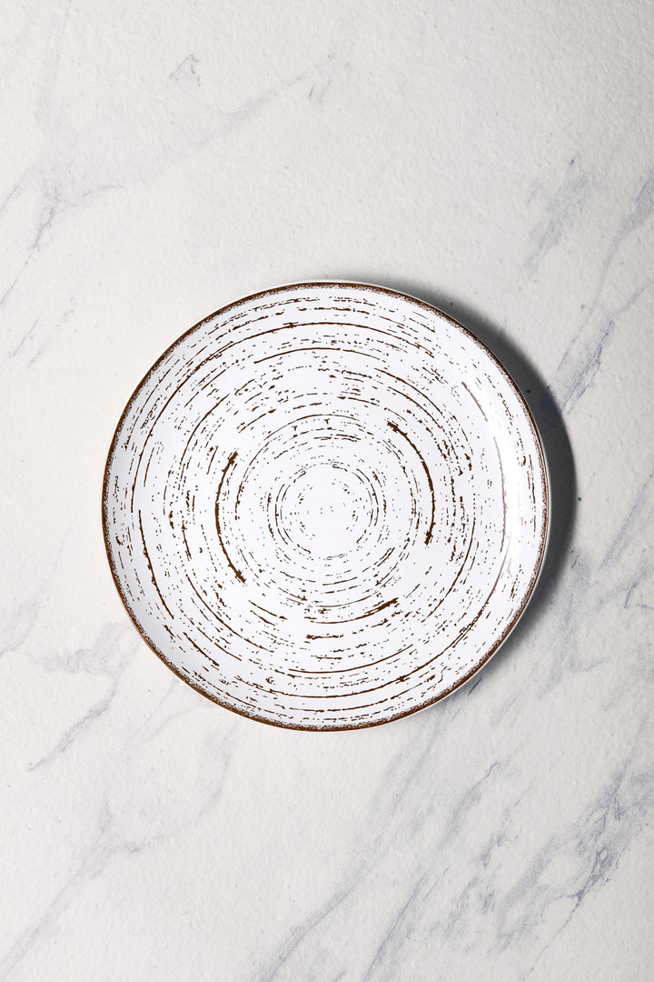Porcelain Plate | 12" Vital Coupe Round Rimless Plate, 6 Pcs