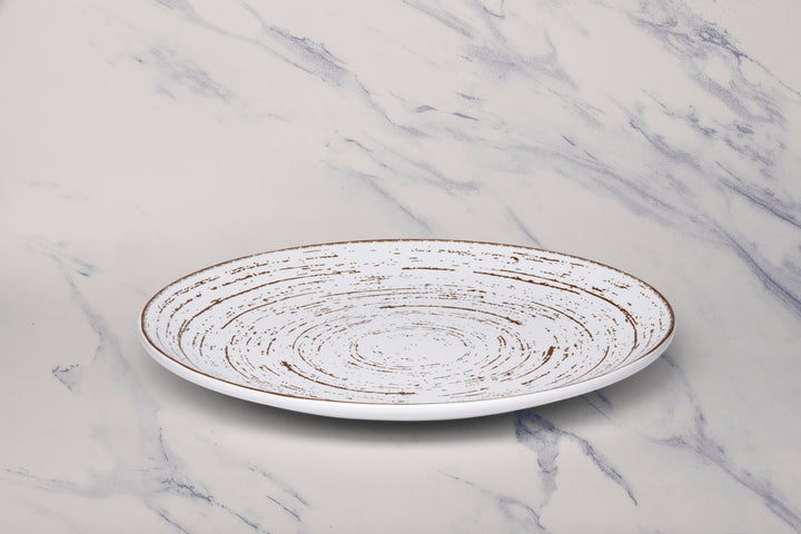 Porcelain Plate | 12" Vital Coupe Round Rimless Plate, 6 Pcs