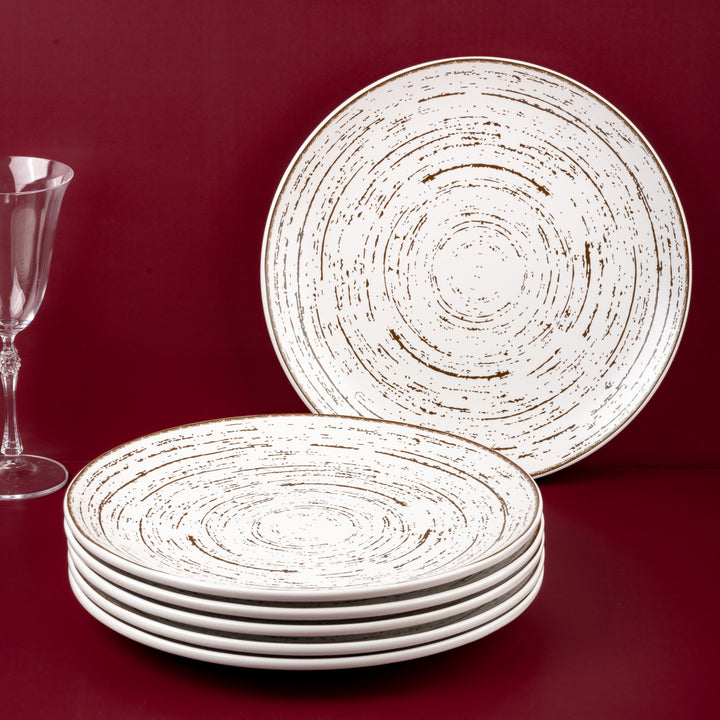 Porcelain Plate | 12" Vital Coupe Round Rimless Plate, 6 Pcs