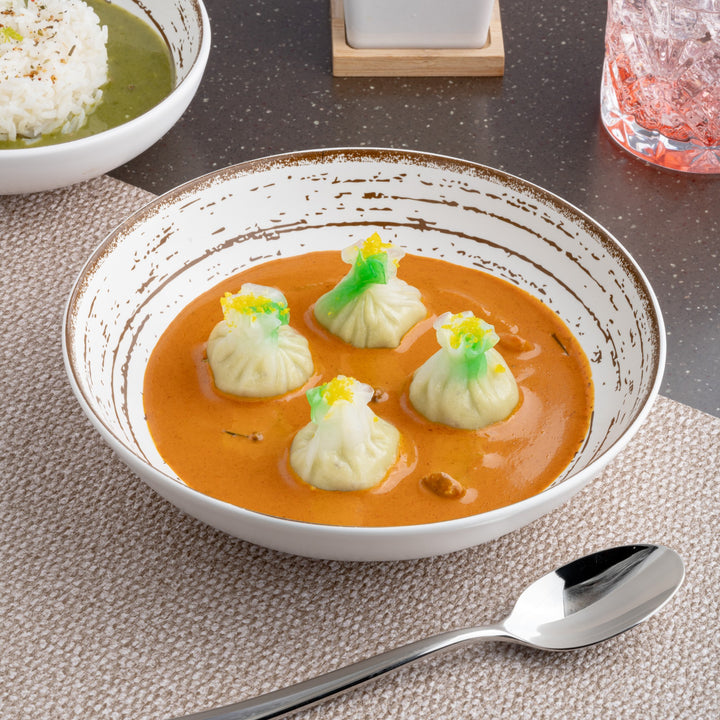 Porcelain Deep Plate | Vital Coupe Round Deep Plate | 6 Pcs